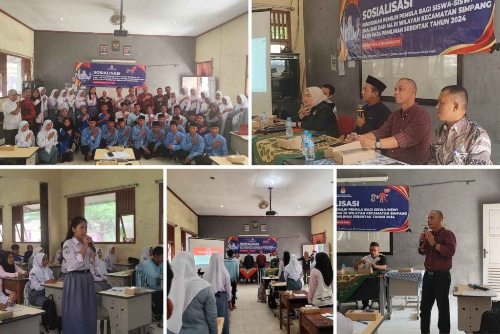 KPU Bangka Tengah Ajak Pemilih Pemula di Simpang Katis Sukseskan Pilkada 2024